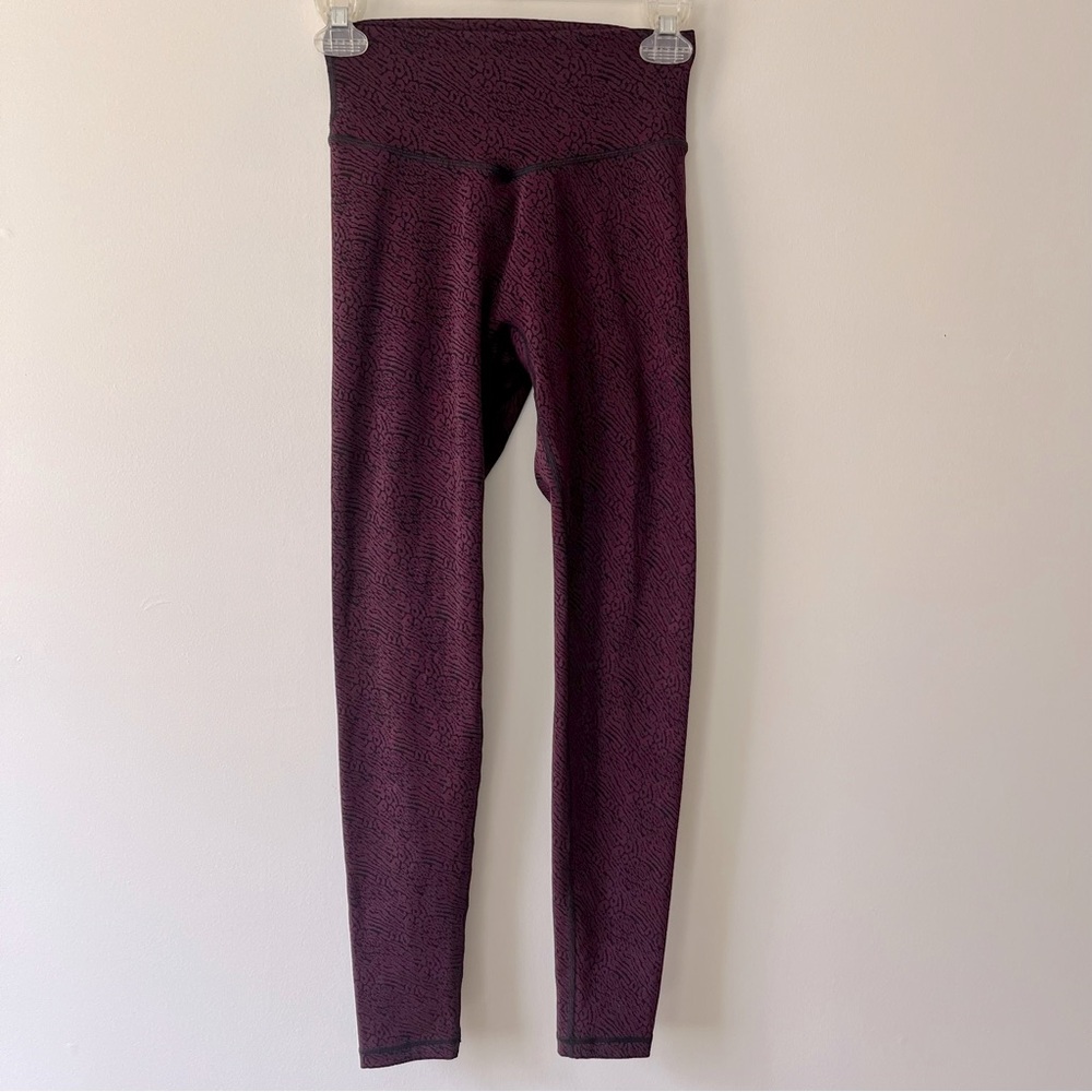Buff Bunny Leggings Small Athletic Workout Purple Animal Print